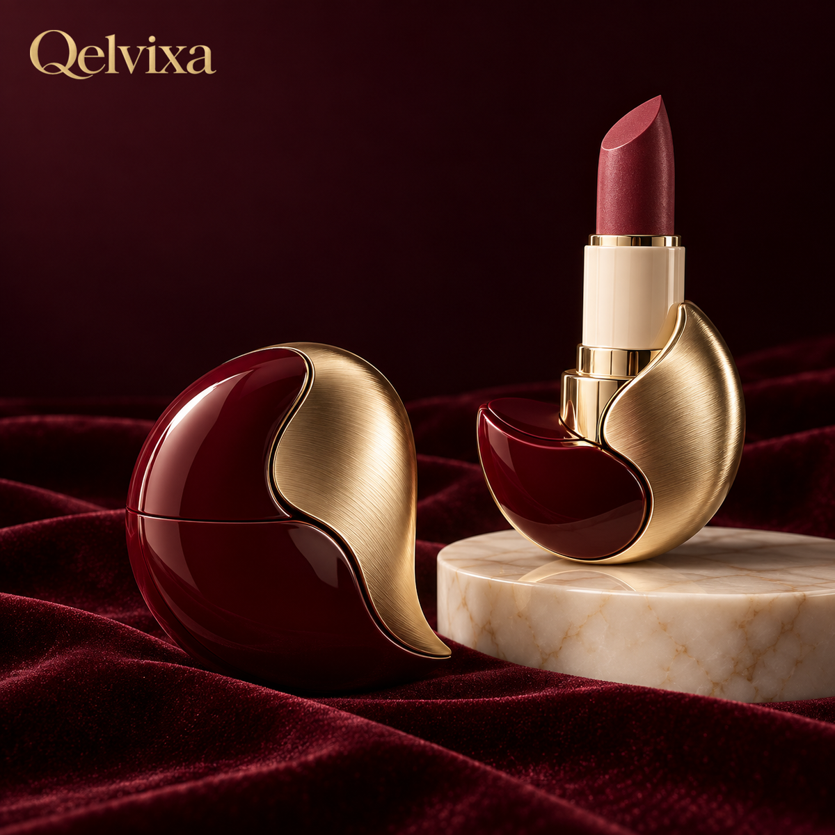 Qelvixa™ Sculptural Lipstick Duo